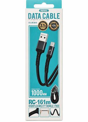 Кабель remax rc-161m micro-usb 1 м 2.1a чорний