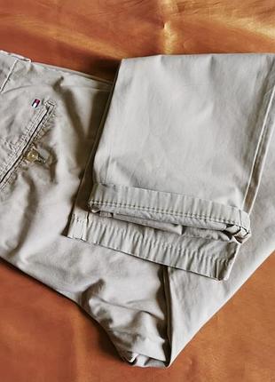 Tommy hilfiger брюки мужские хлопок бежевые размер 38/32