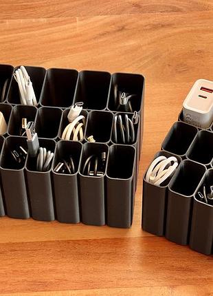 Органайзер для usb-кабелей, лоток для iphone samsung