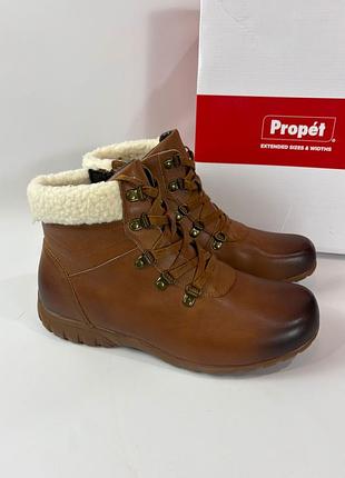 Женские кожаные ботинки сапоги propet dasher 42 размер на широкую стопу