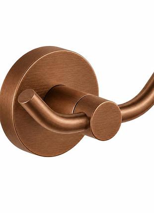 Двойной крючок для полотенец vbi venus brushed copper