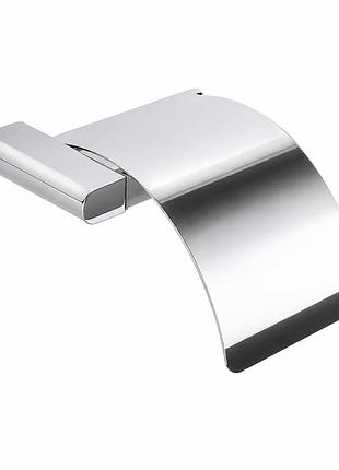 Держатель для туалетной бумаги с крышкой vbi terra chrome