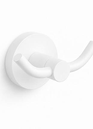 Двойной крючок для полотенец vbi venus white matte