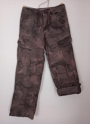 Трансформер штани-бриджі хлопчачі denim co камуфляжні