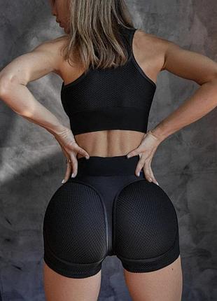 Спортивні жіночі шорти extra sex shorts “black skin”