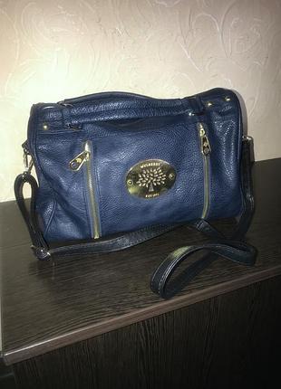 Mulberry синя сумка 2