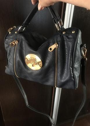 Mulberry синя сумка 8