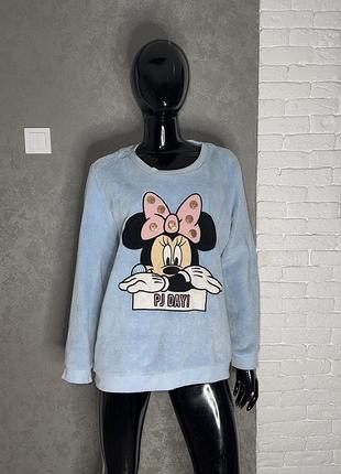 Плюшеве домашнє худі кофта disney love to lounge, xxxl 54-56р
