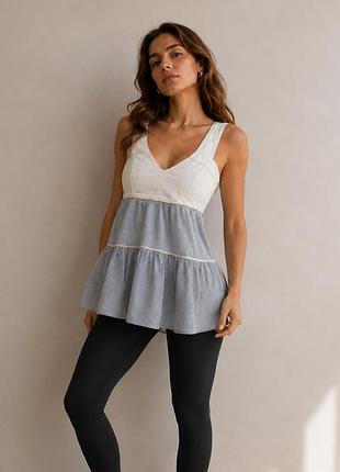 Calvin klein jeans топ с баской беби дол