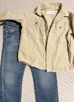 Джинси сорочка zara 98,104