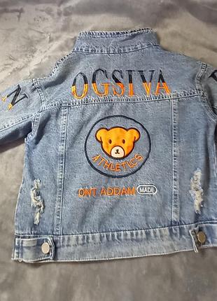 Джинсова модна куртка 2