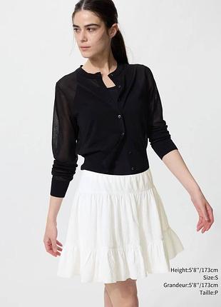Мініспідниця з жатої тканини uniqlo