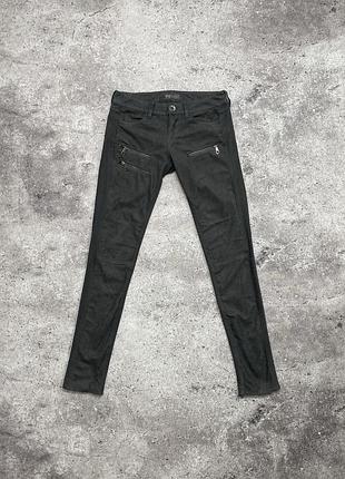 Женские штаны брюки skinny guess xxs/xs пепельные кэжуал