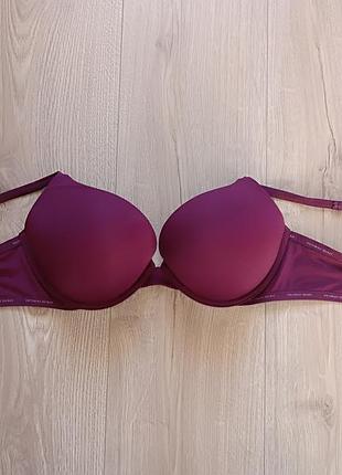 Оригинальн! бюстгальтер с большим push up от victoria secret/ однотонный бюстгальтер с толстой чашкой