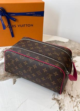 Косметичка брендова люксовая канва монограм  dopp kit люкс 🖤