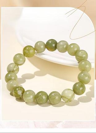 Браслет "buddha green jade"