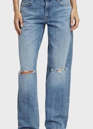 Джинси garage denim прямого крою синього кольору з матеріалу денім. стан гарний.