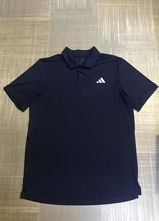 Adidas💙чоловіча футболка -поло синя нова оригінал💛розмір м 48/чоловічий одяг