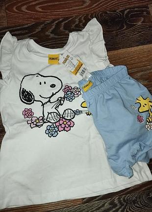 Пижамка peanuts на 6-8 лет