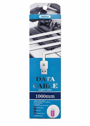 Remax rc-06i usb – micro-usb 1 м, рожевий