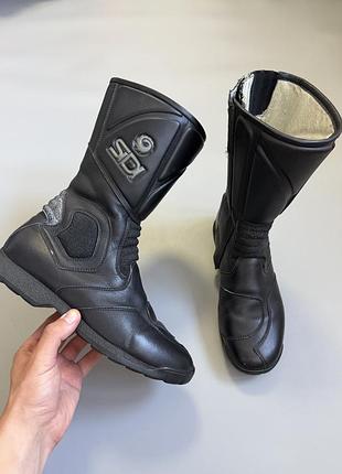 Мотоботинки sidi leather black 42(27cm) fox alpinestars forma