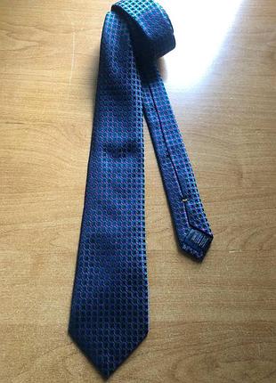 Шелковый галстук marks &amp; spencer — made in italy, 100% silk, геометрия