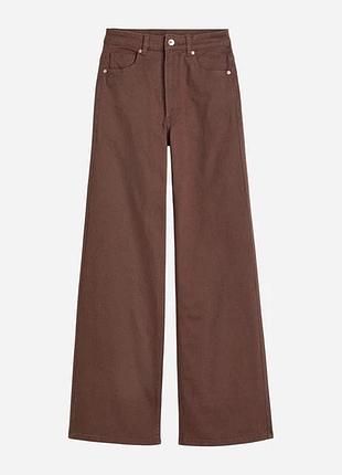 Шоколадні джинси палаццо h&m