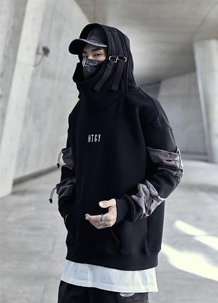 Оверсайз-худі htgy techwear cyberpunk hoodie
