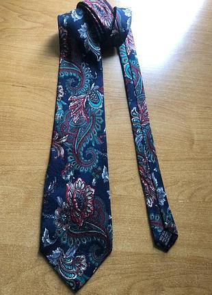 Шовкова краватка harrods mens shop — made in italy, 100% silk, пейслі