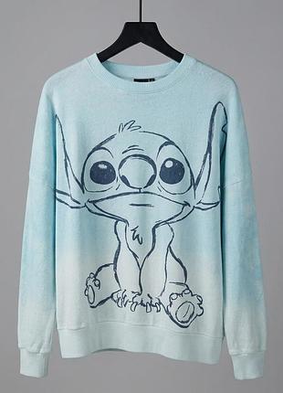 Худі,жіноче,  світшот на флісі утеплений stitch, disney, l 46- xl -48