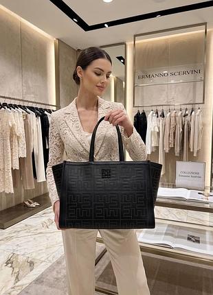 Роскошная брендовая женская сумка ermanno scervino (tote bag)