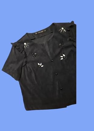 Крутий піджак з рюшами укорочений жакет вільний р xs підлітковий zara