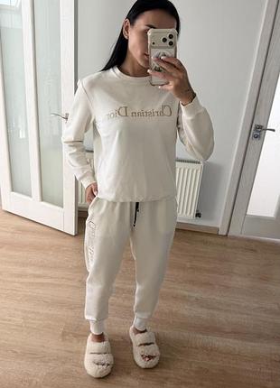 Спортивний костюм christian dior люкс якість 100% котон