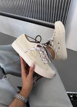 Miu miu | washed denim light cream