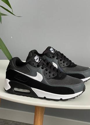 Nike air max 90 dark smoke grey black white cn8490-002
