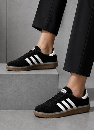 Женские кроссовки adidas bermuda black чёрные
