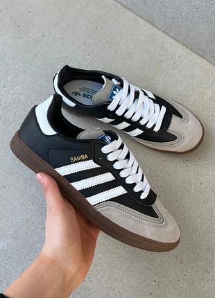 Кросівки adidas samba triple layer black — універсальна модель для чоловіків та жінок