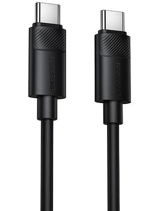 Дата кабель borofone bx123 leya type-c to type-c 60w (1m) black
