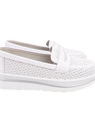 Туфли женские fashion белые натуральная кожа, 40