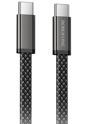 Дата кабель borofone bx124 peace type-c to type-c 60w (1m) black