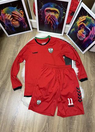 Футбольна форма збірної афганістану hummel (кофта лонгслів + шорти)