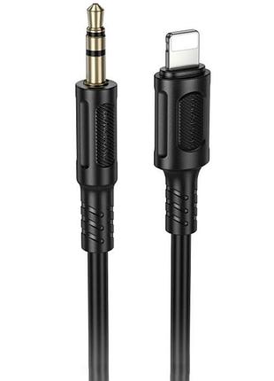 Аудио кабель aux borofone bl25a nice (lightning to aux 3.5mm) (1m) black