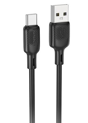 Дата кабель borofone bx113 lenny usb to type-c 3a (1m) black