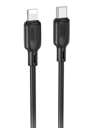 Дата кабель borofone bx113 lenny type-c to lightning 27w (2m) black