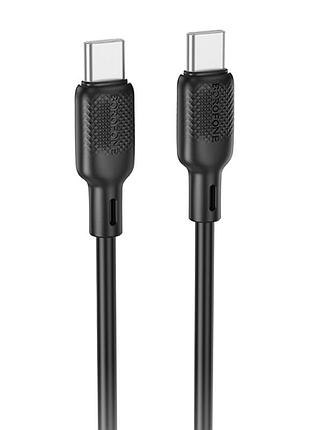 Дата кабель borofone bx113 lenny type-c to type-c 60w (1m) black