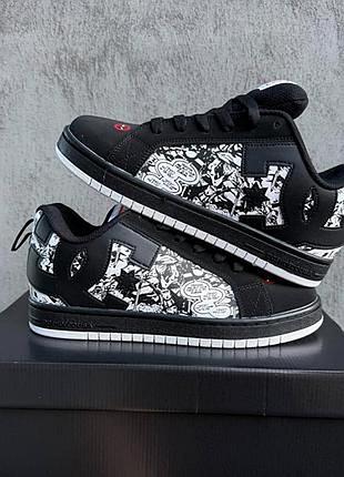 Dc shoes court graffik "marvel 
• black white •