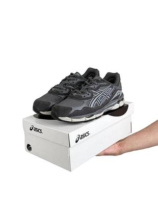 Мужские термо кроссовки asics gel-nyc#x grey white