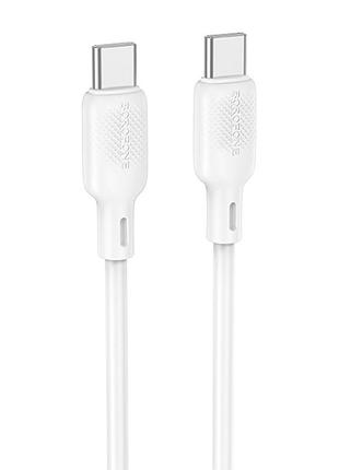 Дата кабель borofone bx113 lenny type-c to type-c 60w (1m) white