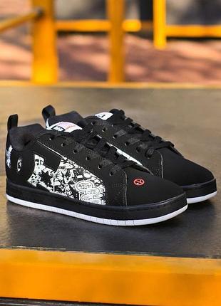Dc shoes court graffik "marvel 
• black white •