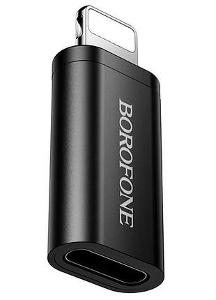 Перехідник borofone bv26a lightning male to type-c female black